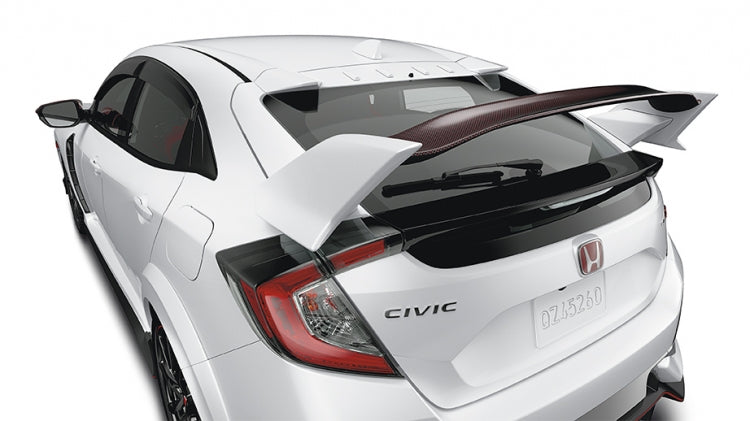 Honda Carbon Rear Tailgate Spoiler Kit- Honda Cvic Type-R FK8 - Kaiju Motorsports