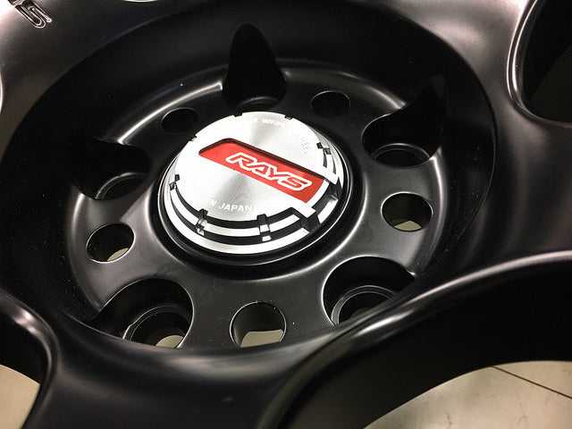 Gram Lights Center Cap Red / Sliver Chrome 57DR / 57CR (Single) - Kaiju Motorsports