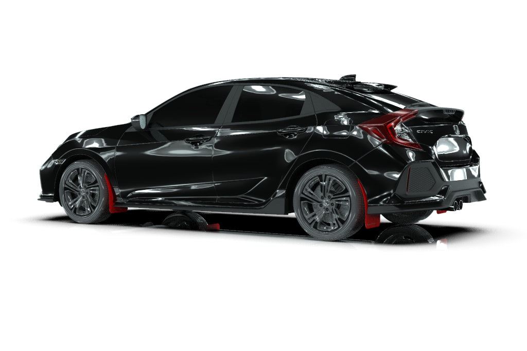 Rally Armor Red Mud Flap w/ Black - Civic Sport 10th Gen - Kaiju Motorsports