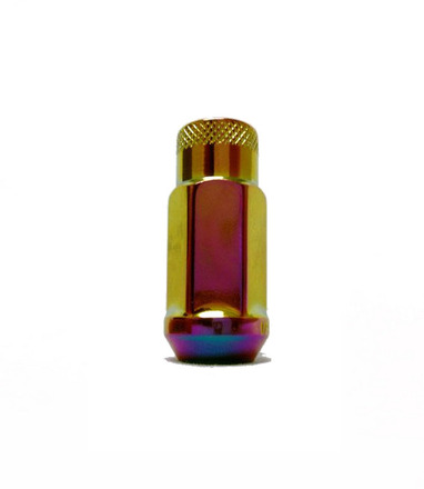 Monster Lug Nut (Chrome Neon) - M14x1.5 (20pcs) - Kaiju Motorsports