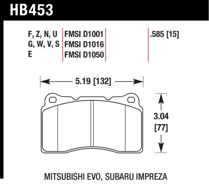 Hawk Performance Ceramic (Rear) - Honda Civic Type-R FK8 - Kaiju Motorsports