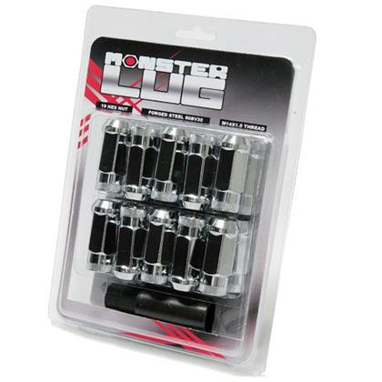 Monster Lug Nut (Chrome) - M14x1.5 (20pcs) - Kaiju Motorsports
