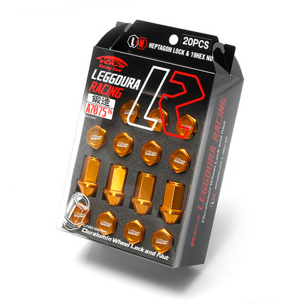 Project Kics Leggdura Racing Duralumin Lug Nuts (Gold) - M14x1.5 (20pcs) - Kaiju Motorsports