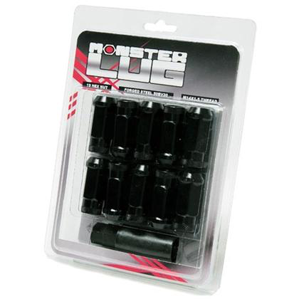 Monster Lug Nut (Black) - M14x1.5 (20pcs) - Kaiju Motorsports