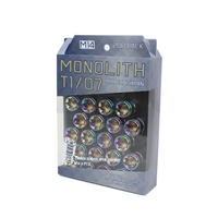 Project Kics T1/06 Monolith Lug Nuts - Neochrome (20pcs) - Kaiju Motorsports