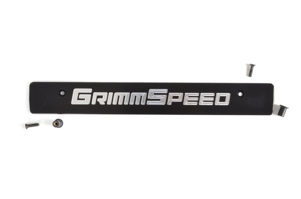 GrimmSpeed License Plate Delete black/silver - Subaru WRX / STI VA - Kaiju Motorsports