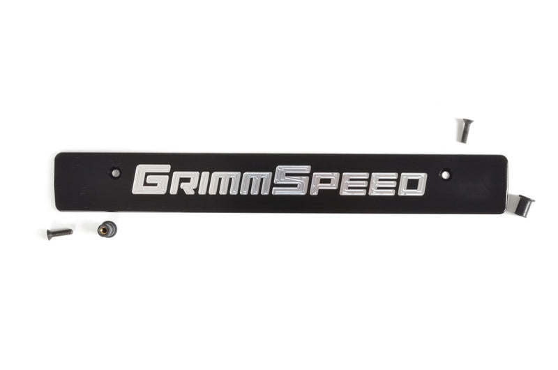 GrimmSpeed License Plate Delete black/silver - Subaru WRX / STI VA - Kaiju Motorsports