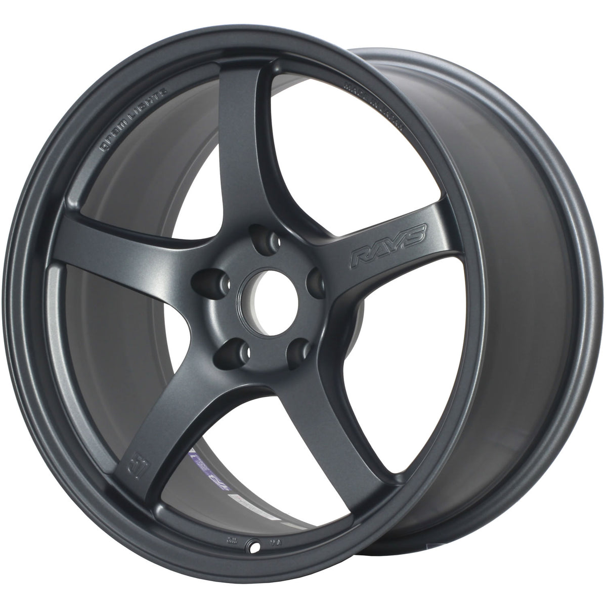 Gram Lights 57CR 18x10.5 +22 5x114.3 Gun Blue 2 - Kaiju Motorsports