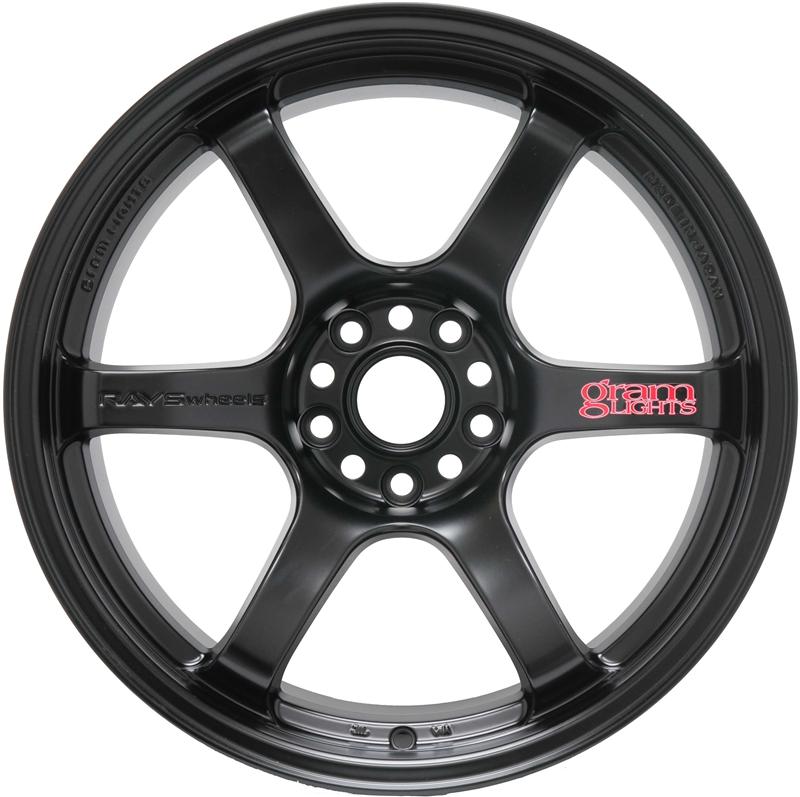 Gram Lights 57DR 18x9.5 +22 5x114.3 Semi Gloss Black - Kaiju Motorsports