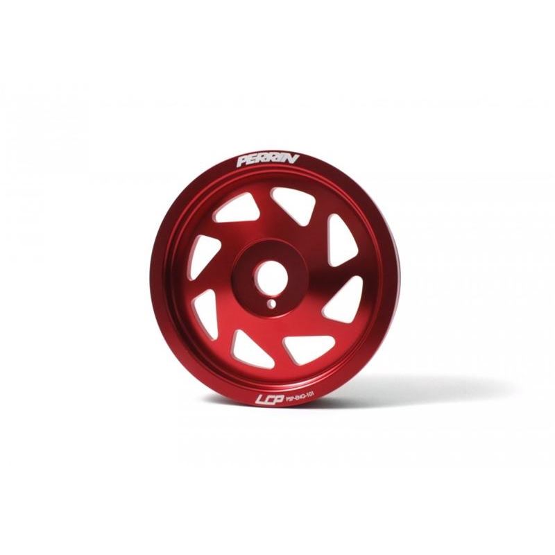 Perrin Lightweight Crank Pulley Red - FRS/BRZ/86 - Kaiju Motorsports