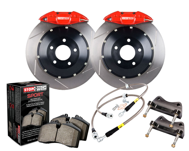 Stoptech ST-40 Big Brake Kit 355mm Red Slotted Rotors Big Brake Kit (Rear) - Subaru WRX VA - Kaiju Motorsports