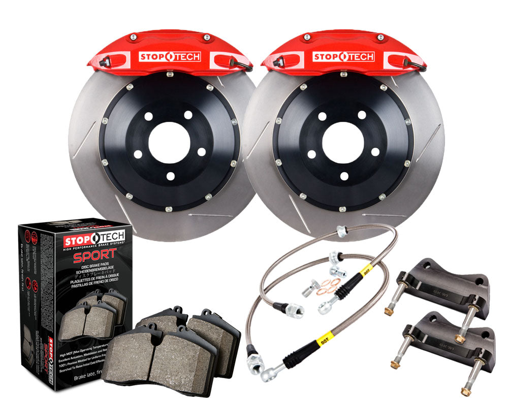 Stoptech ST-40 Big Brake Kit 355mm Red Slotted Rotors Big Brake Kit (Front) - Subaru WRX VA - Kaiju Motorsports