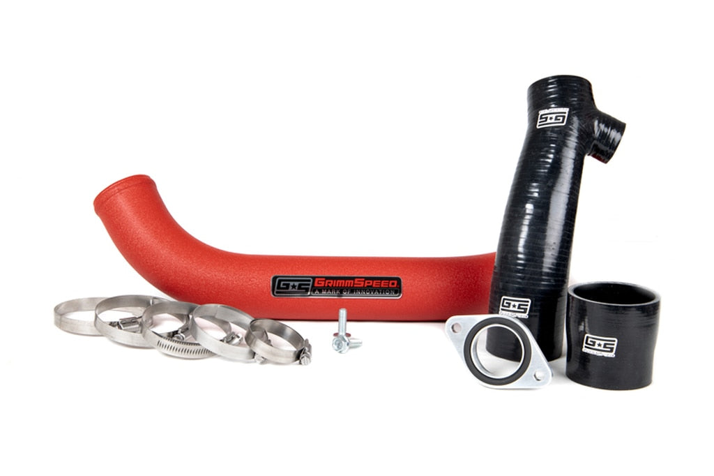 Grimmspeed Top Mount Intercooler Charge Pipe Kit Red - Subaru WRX STI VA - Kaiju Motorsports