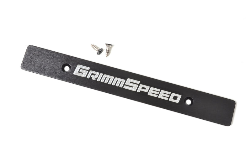 GrimmSpeed License Plate Delete black/silver - Subaru WRX / STI VA - Kaiju Motorsports