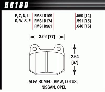 Hawk DTC-30 Brake Pads (Rear) - Subaru STI VA - Kaiju Motorsports