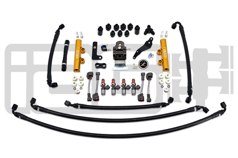 IAG PTFE Flex Fuel System Kit W/ Injectors, Lines, FPR & Fuel Rails - Subaru STI 08-19 - Kaiju Motorsports