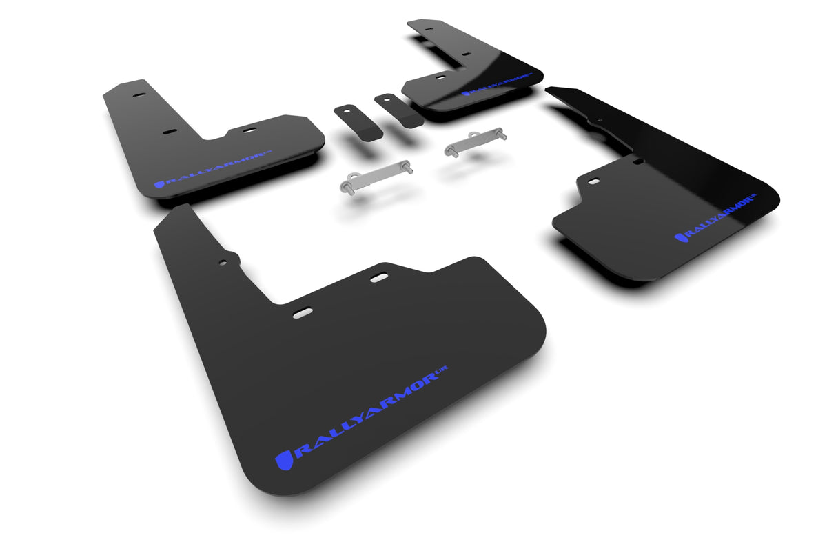 Rally Armor Black UR Mud Flap Blue Logo - Subaru WRX 22+ - Kaiju Motorsports