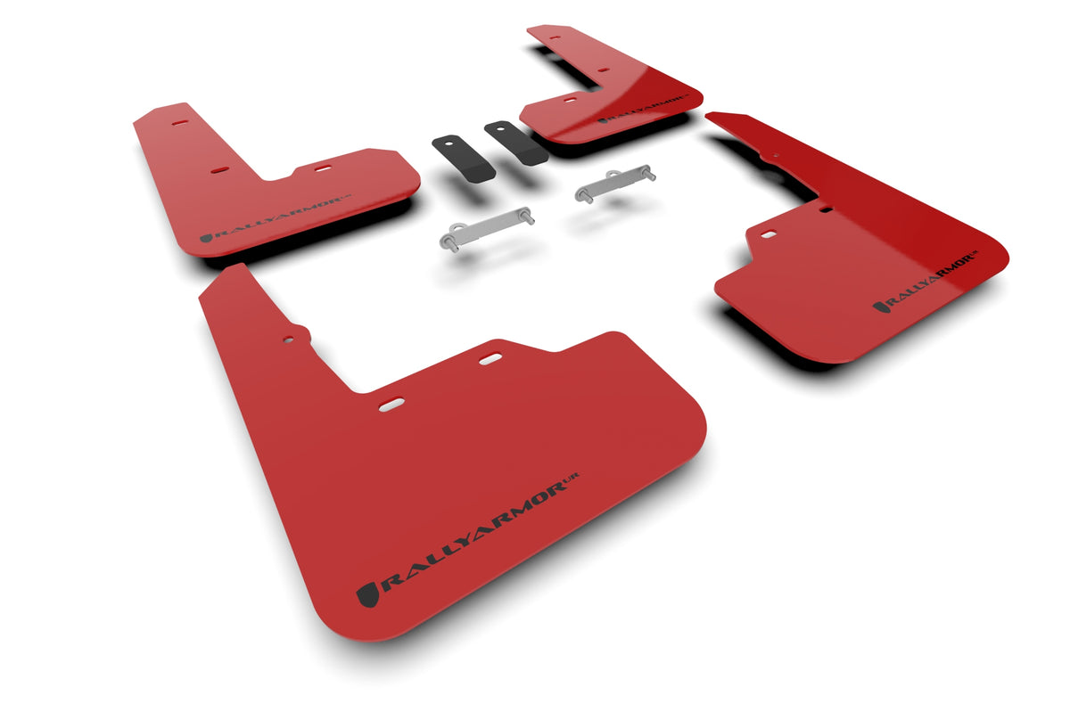 Rally Armor Red UR Mud Flap Black Logo - Subaru WRX 22+ - Kaiju Motorsports