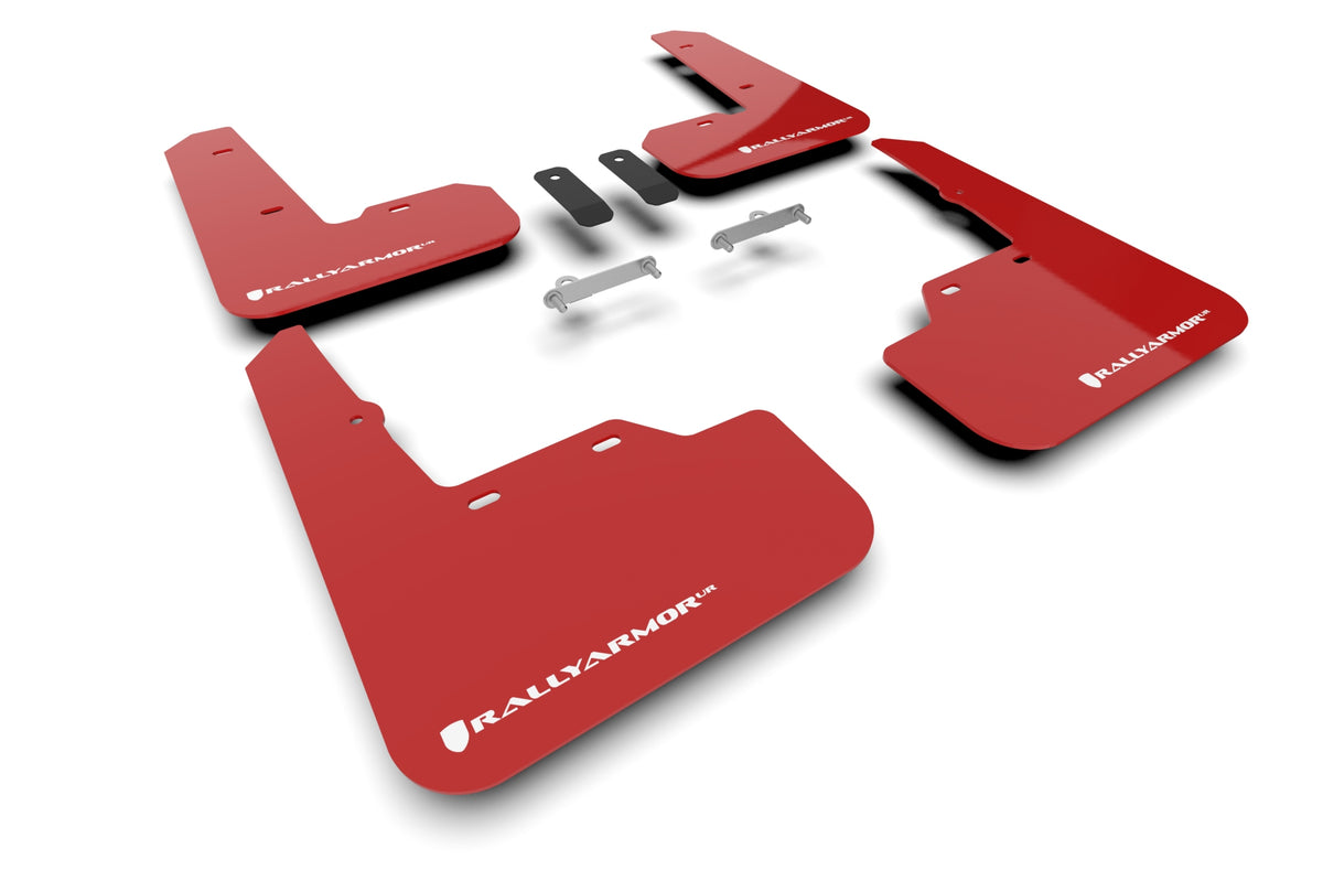 Rally Armor Red UR Mud Flap White Logo - Subaru WRX 22' - Kaiju Motorsports