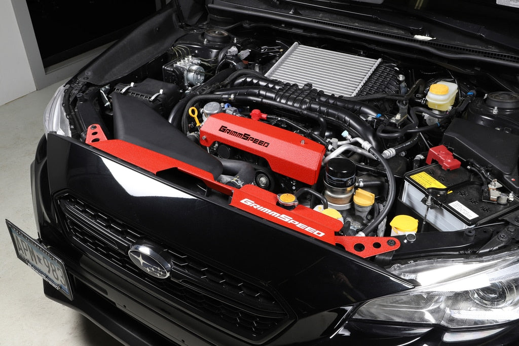 Grimmspeed Radiator Shroud (Red) - Subaru WRX/STI | Kaiju Motorsports