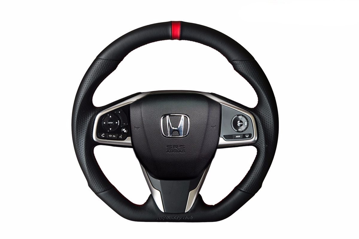 Buddy Club Racing Spec Steering Wheel (Leather) - Honda Civic Type-R FK8 - Kaiju Motorsports