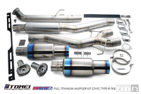 Tomei Full Titanium Expreme Ti Muffler Kit (Type D) - Honda Civic Type-R FK8 - Kaiju Motorsports