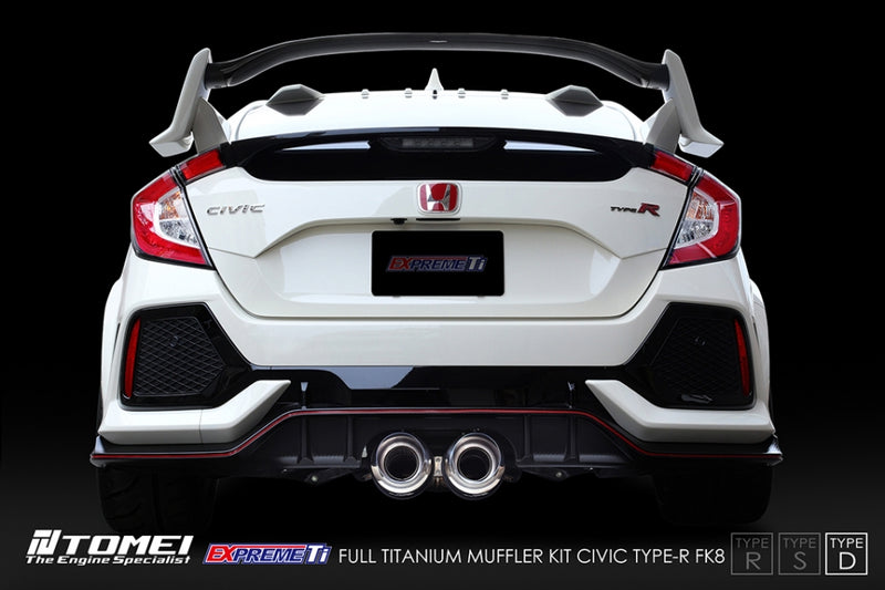 Tomei Full Titanium Expreme Ti Muffler Kit (Type D) - Honda Civic Type-R FK8 - Kaiju Motorsports