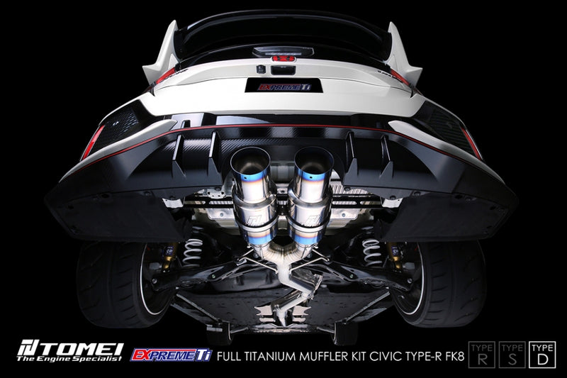 Tomei Full Titanium Expreme Ti Muffler Kit (Type D) - Honda Civic Type-R FK8 - Kaiju Motorsports