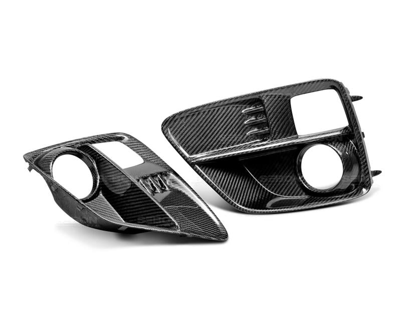 Seibon Carbon Fiber Fog Light Surrounds (pair) - Subaru WRX/STI 15-16 - Kaiju Motorsports