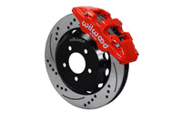 Wilwood W6A Slotted / Drilled Big Brake (Red) - Subaru STI VA - Kaiju Motorsports