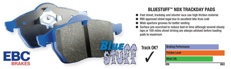 EBC Bluestuff Front Brake Pads - Subaru WRX VA - Kaiju Motorsports