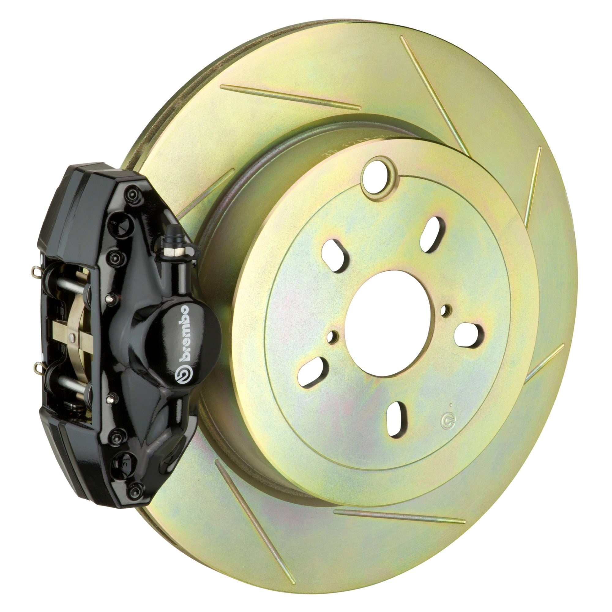 Brembo GT Slotted Brake Kit 2 Piston 1-Piece Black (Rear) - FRS/BRZ/86 - Kaiju Motorsports