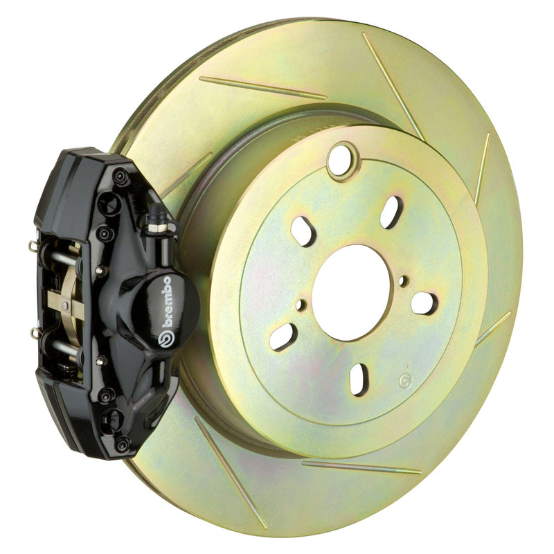 Brembo GT Slotted Brake Kit 2 Piston 1-Piece Black (Rear) - FRS/BRZ/86 - Kaiju Motorsports