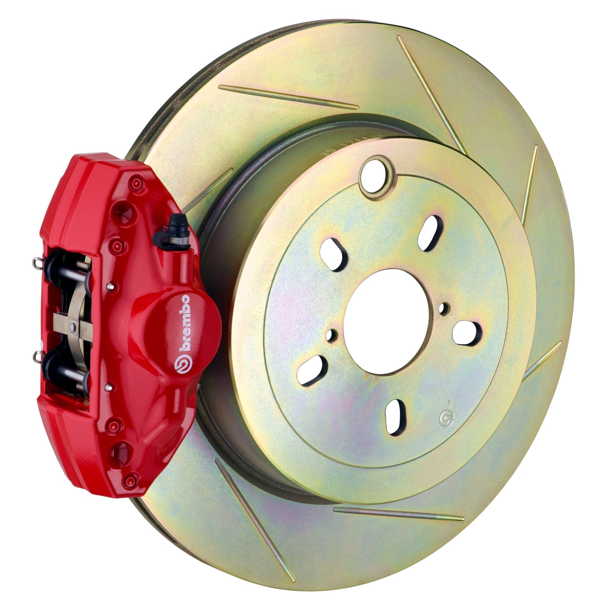 Brembo GT Slotted Brake Kit 2 Piston 1-Piece Red (Rear) - FRS/BRZ/86 - Kaiju Motorsports