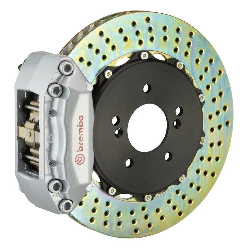 Brembo GT Systems 4 Piston Drilled Rotors Big Brake Kit Silver (Front) - FRS/BRZ/86 - Kaiju Motorsports