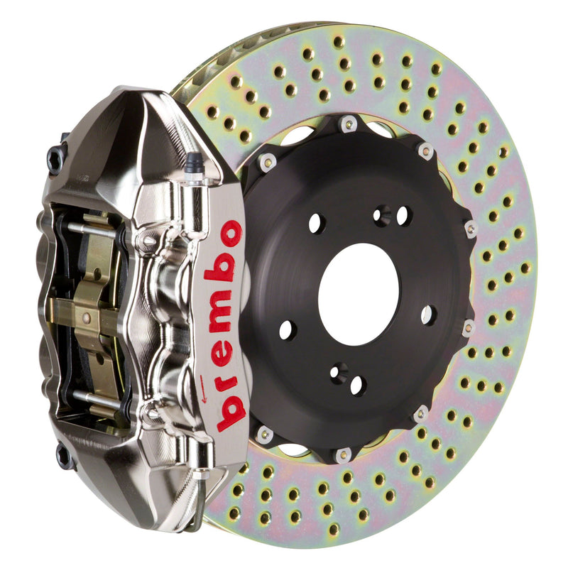 Brembo GT Drilled Brake Kit 4 Piston 2-Piece GT-R (Rear) - FRS/BRZ/86 - Kaiju Motorsports