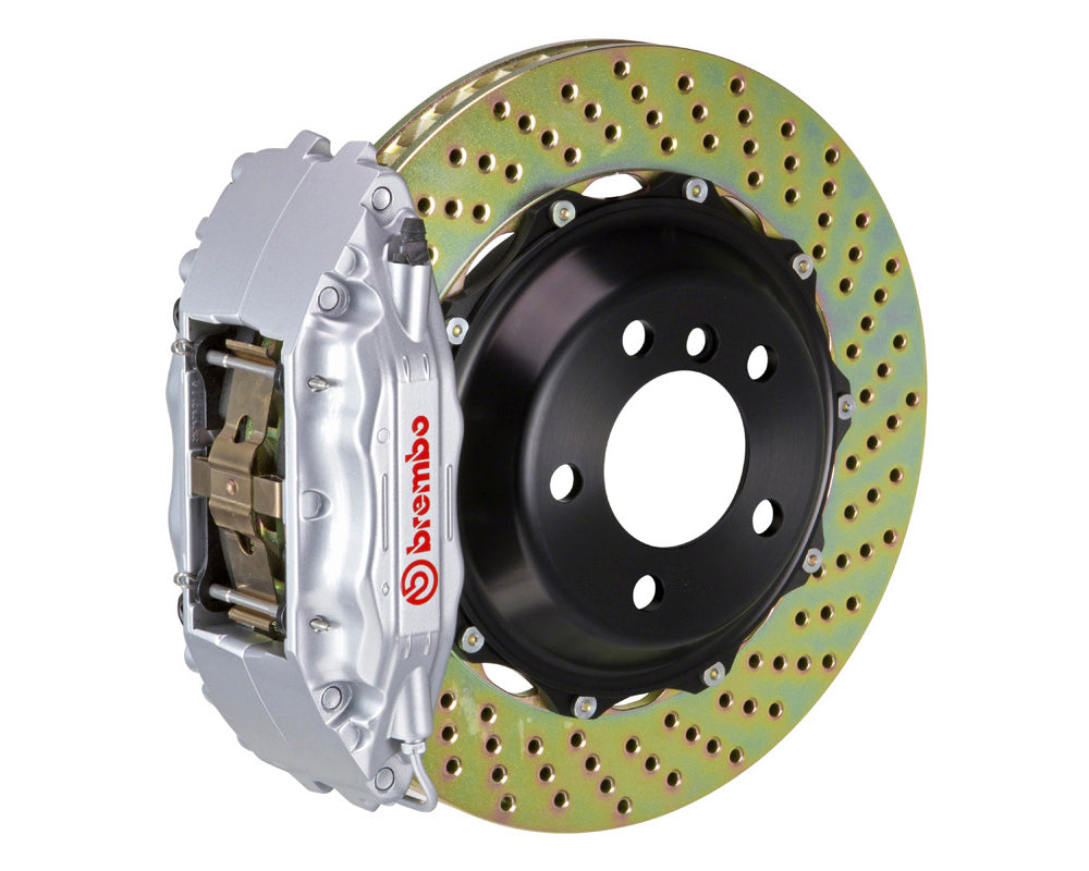 Brembo GT Drilled Brake Kit 4 Piston 2 Piece Silver (Front) - Subaru WRX VA - Kaiju Motorsports