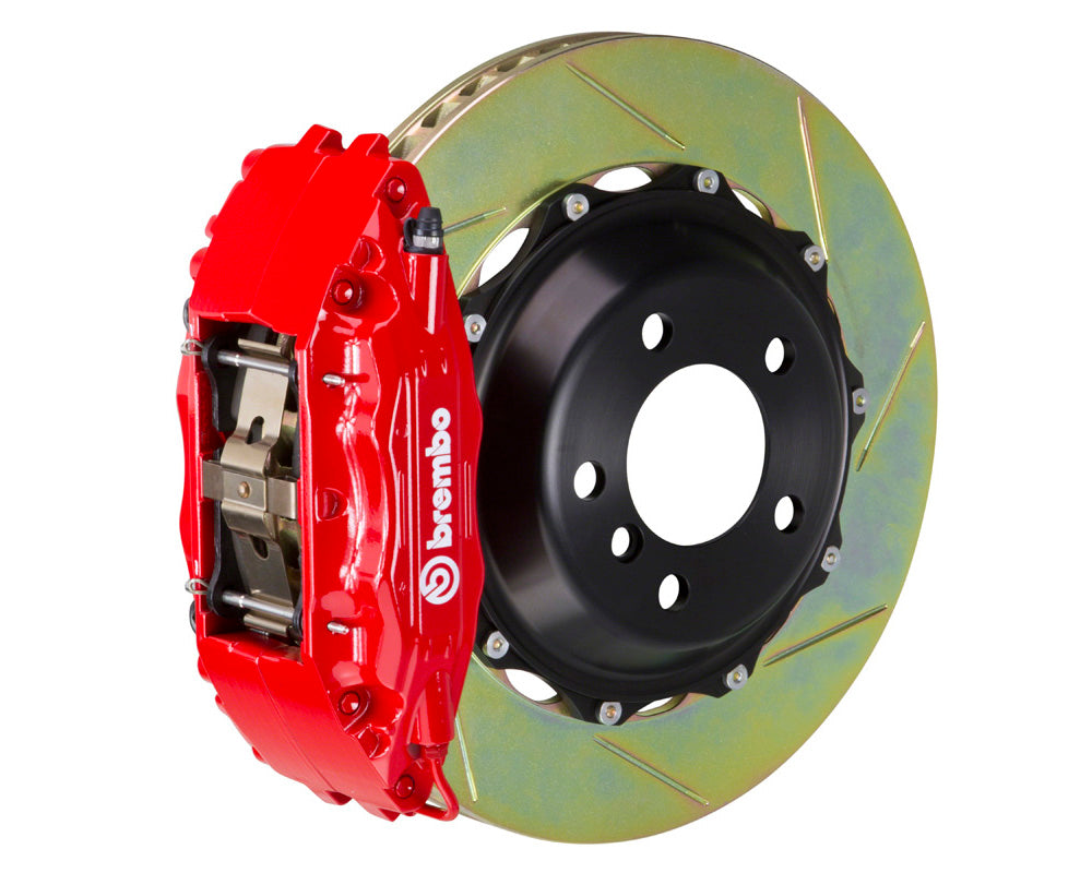 Brembo GT Slotted Brake Kit 4 Piston 2 Piece Red (Front) - Subaru WRX VA - Kaiju Motorsports