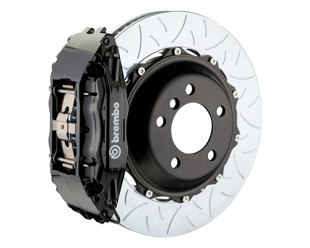 Brembo GT 4 Piston Black Big Brake Kit Type 3 Slotted Rotors (Front) - Subaru STI VA - Kaiju Motorsports