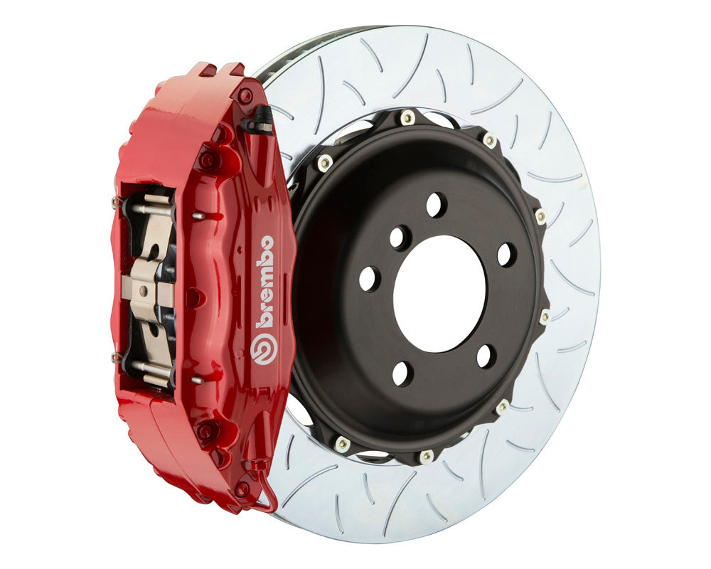 Brembo GT 4 Piston Red Big Brake Kit Type 3 Slotted Rotors (Front) - Subaru STI VA - Kaiju Motorsports