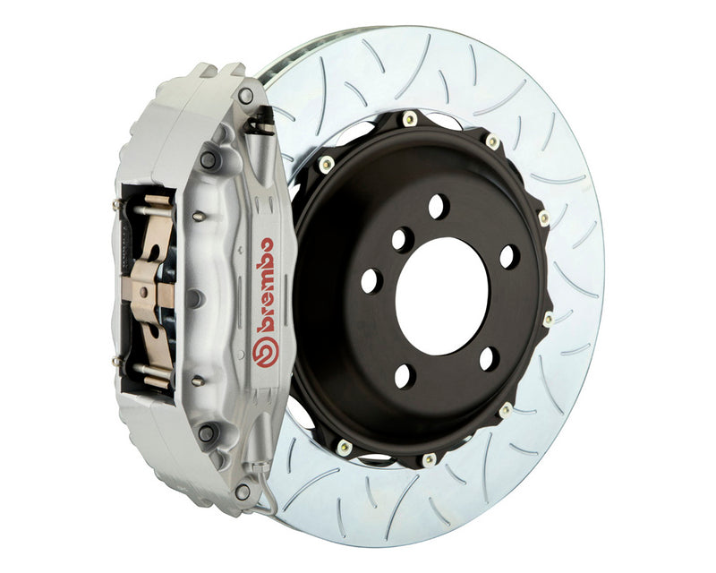 Brembo GT 4 Piston Silver Big Brake Kit Type 3 Slotted Rotors (Front) - Subaru STI VA - Kaiju Motorsports