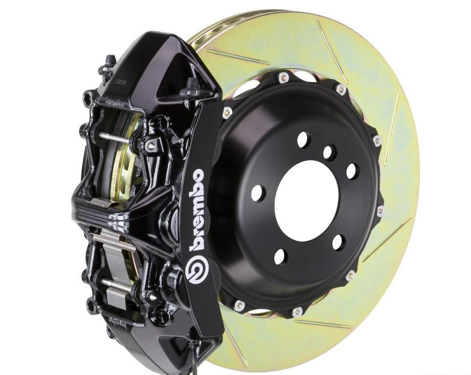 Brembo GT 6 Piston Slotted Black Big Brake Kit (Front) - Subaru STI VA - Kaiju Motorsports