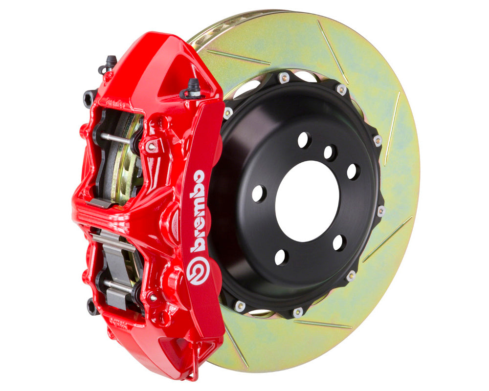 Brembo GT 6 Piston Brake Kit Red Slotted Rotors (Front) - Subaru STI VA - Kaiju Motorsports