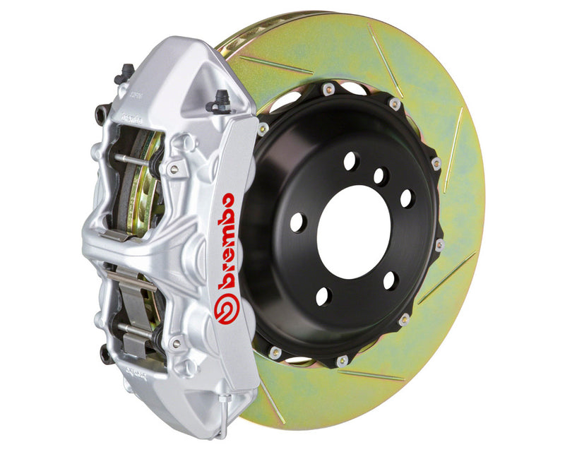 Brembo GT 6 Piston Brake Kit Silver Slotted Rotors (Front) - Subaru STI VA - Kaiju Motorsports