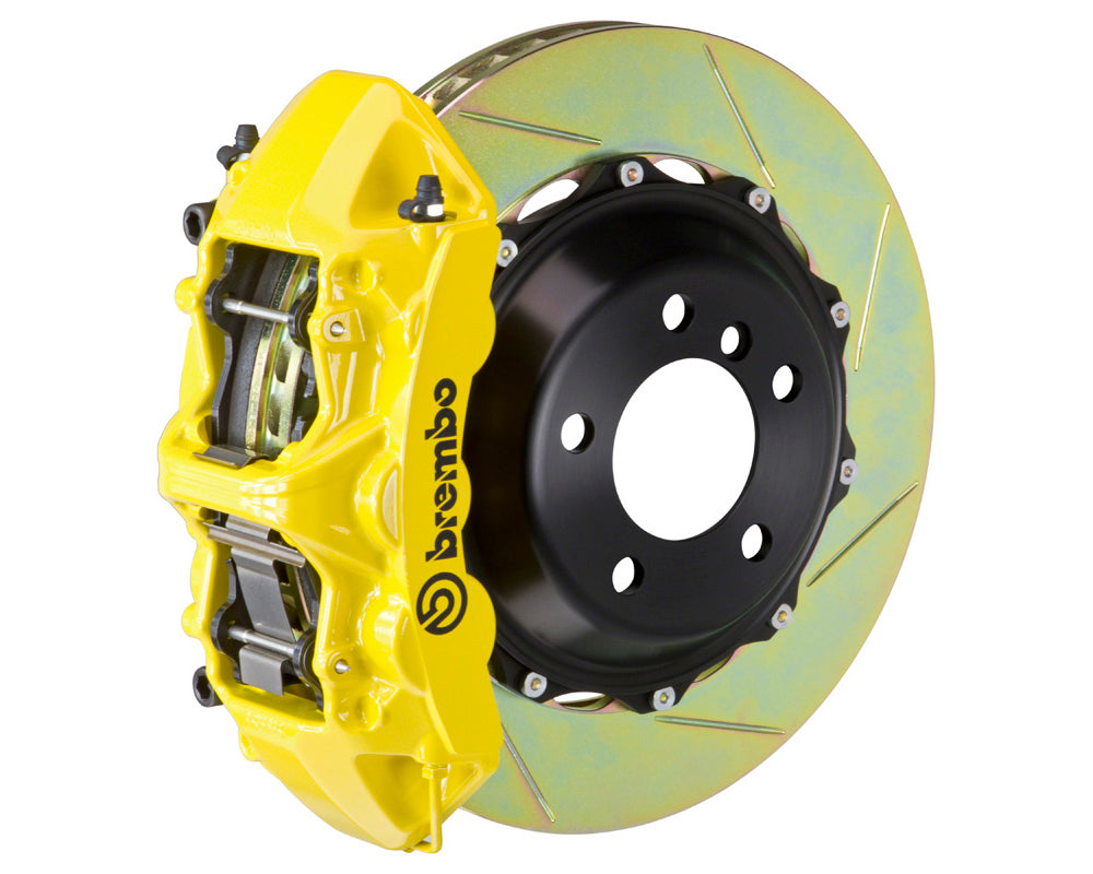 Brembo GT 6 Piston Brake Kit Yellow Slotted Rotors (Front) - Subaru STI VA - Kaiju Motorsports