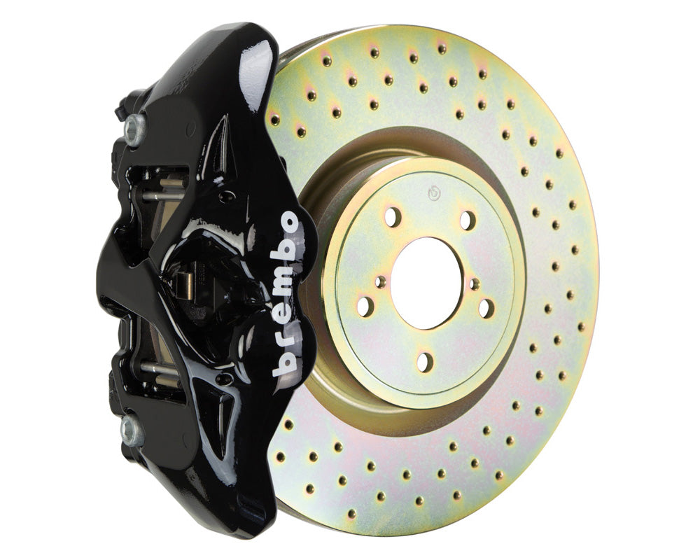 Brembo GT Monobloc 4 Piston 326mm Drilled Black (Front) - Subaru WRX VA - Kaiju Motorsports