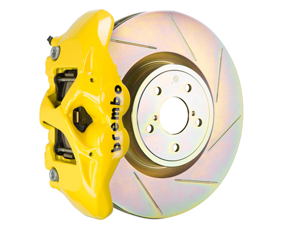 Brembo GT Monobloc 4 Piston 326mm Slotted Yellow (Front) - Subaru WRX VA - Kaiju Motorsports