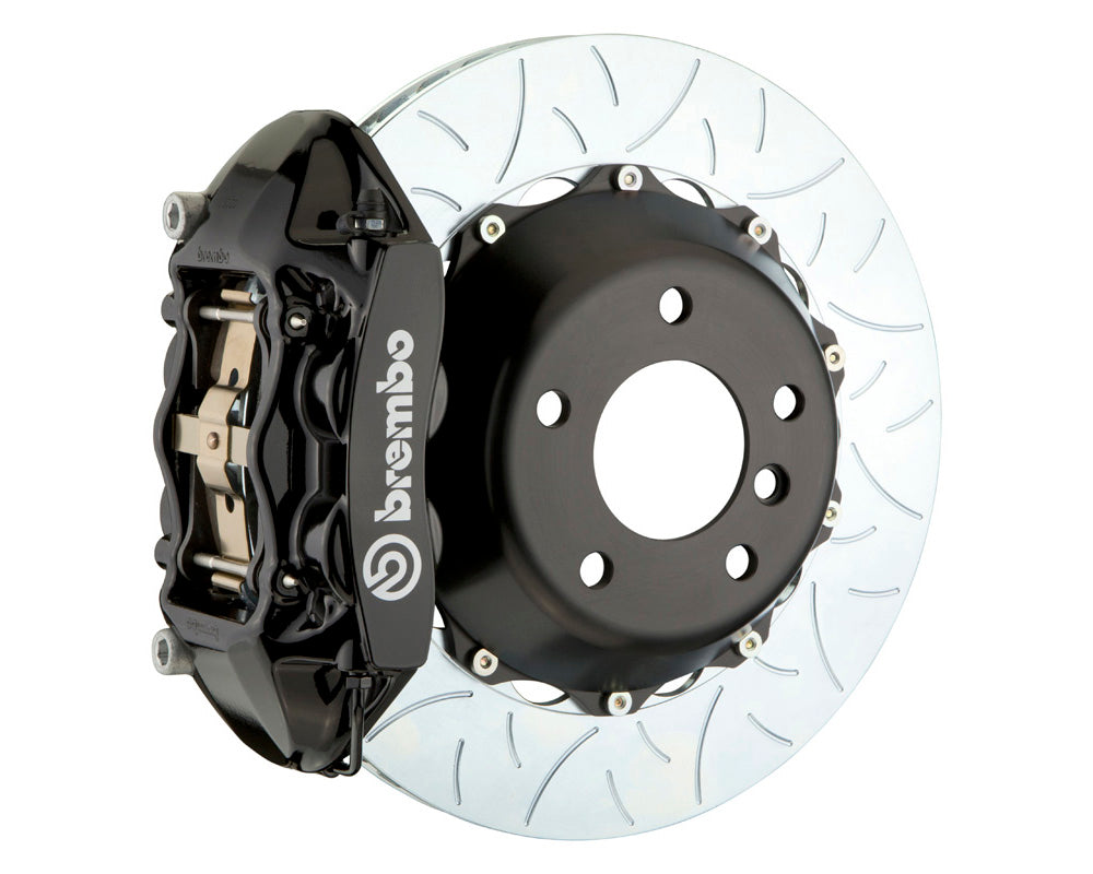 Brembo GT 4 Piston Big Brake Kit Black Slotted Rotors (Rear) - Subaru WRX / STI VA - Kaiju Motorsports