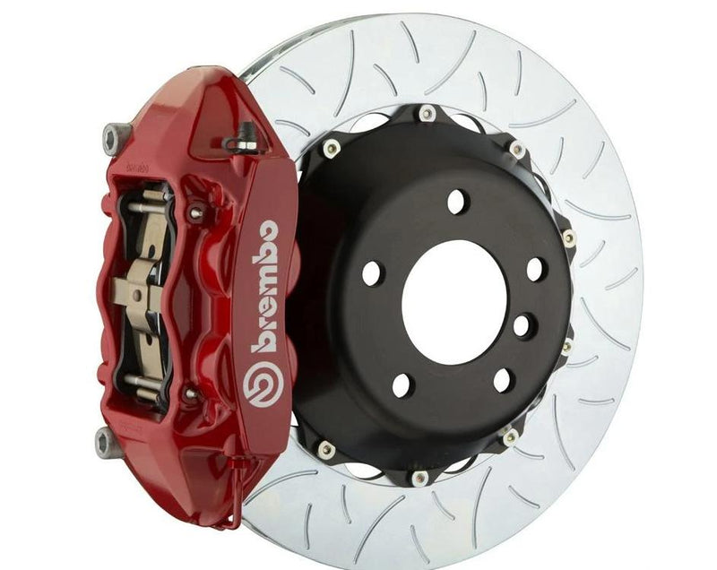 Brembo GT-R 4 Piston Big Brake Kit Red Slotted Rotors (Rear) - Subaru WRX / STI VA - Kaiju Motorsports