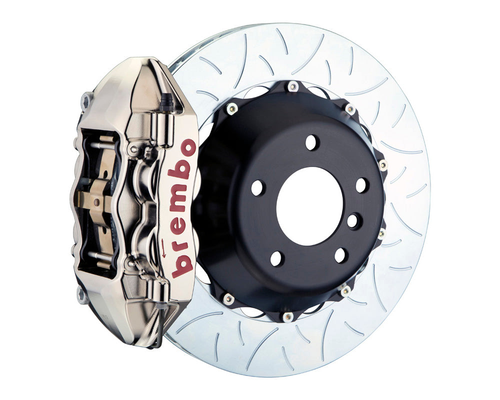 Brembo GT-R Systems 4 Piston Big Brake Kit Nickel Plated Slotted Rotors (Rear)- Subaru WRX / STI VA - Kaiju Motorsports